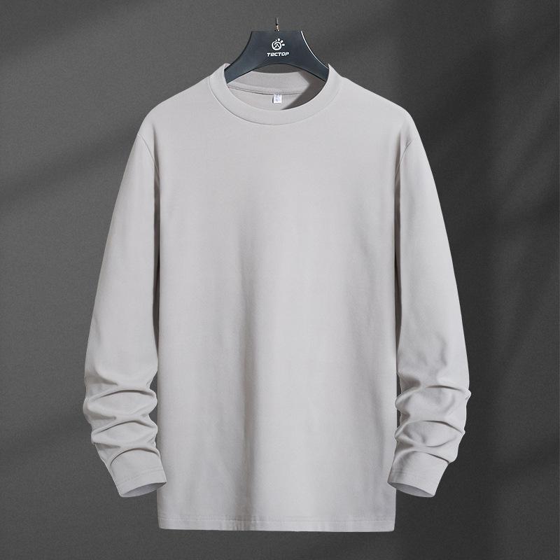 メンズ 長袖 Tシャツ トップス ルーズフィット 丸首 裏起毛 暖か インナー 防寒 レイヤード コットン混 ポリエステル 伸縮性 耐久性 防シワ ウィンター 秋冬 ブラック グレー ブラウン ゆったり ビッグサイズ