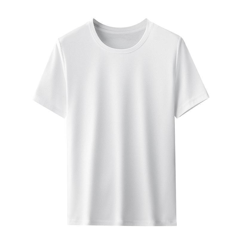 レディース トップス インナー 接触冷感 ピマコットン 100% 綿 半袖 Tシャツ 丸首 修身 気質 通勤 普段使い 吸湿速乾 伸縮性 純色 螺紋 アイボリー ブラック グレー ピンク ブルー 春夏