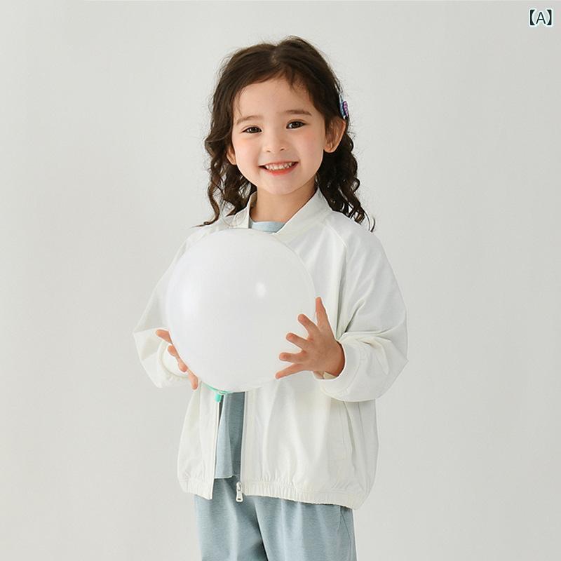 子供用 男の子 女の子 防晒衣 夏 速干 接触冷感 ポリエステル 軽量 透気性 抗? 連帽 ジャケット 香草 白 香草 ピンク 香草 ブルー 香草 イエロー ファッション かっこいい アウトドア 普段使い 3～12歳