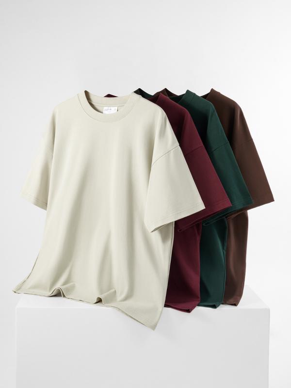 メンズ 短袖 Tシャツ 精梳綿 100% 半袖 トップス 丸首 ゆったりシルエット ビッグシルエット 吸湿速乾 接触冷感 免?加工 幾何学柄 プリント デザイン コットン 素材 軽量 伸縮性 通勤 普段使い 部屋着 春夏 ウィンター サマー 秋冬 ブラッ