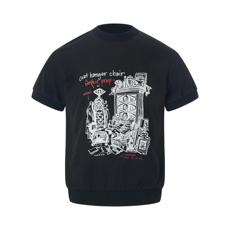 Tシャツ メンズ レディース ユニセックス 短袖 丸首 綿素材 アルファベットプリント ビンテージ風 ストリートスタイル ゆったりシルエット 夏用 普段使い 休日カジュアル ブラック アイボリー 吸湿性 通勤対応 軽量 伸縮性