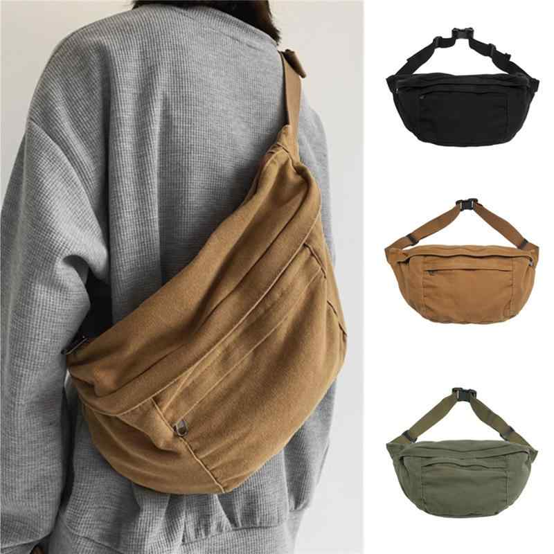メンズ 斜めがけバッグ 帆布 キャンバス 肩掛け トート バックパック 復古 単肩 男性用 大容量 普段使い 都市スタイル シンプル 無地 カーソライン ブラウン ブラック アーミーグリーン ホワイト ブルー ポリエステル内装 12インチPC対応 秋 旅