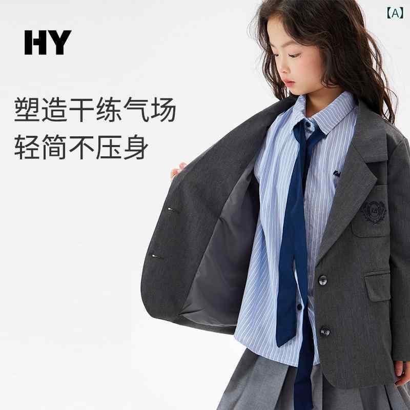ちびっ子服 お嬢さん メンズ表現スタイル 上衣 秋冬 短丈 長袖 シングル乳ぶさ 厚地の外套風 トップス 綿織物混 羊毛調 パステル色の 原料品 プレッピー 表現スタイル 薄墨色 色つや輪っか ちびっ子用 授業時間風 御召しもの 韓流 流行り物 英倫 構成要素 流行り ユニセッ