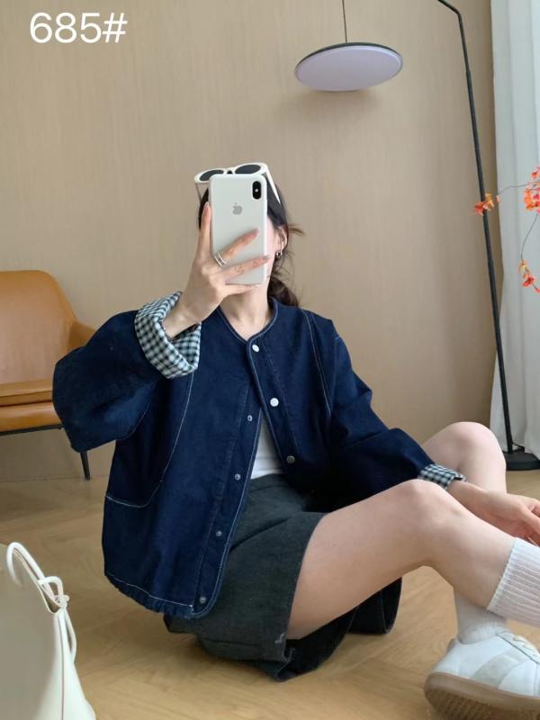 牛仔プルオーバー 上衣 成人女性用 春夏 秋冬 うつり変わりひな型 透かし彫り柄 返り咲き表現スタイル 当たること冷感 綿織物原材料 長袖 丸首 短丈 ルーズフィット 免・聞加工 3D立体お定まり シングル名取り草 深色 心地好い 口さかしい 可愛らしい 通い 普段使い走り アウトドア 軽さ