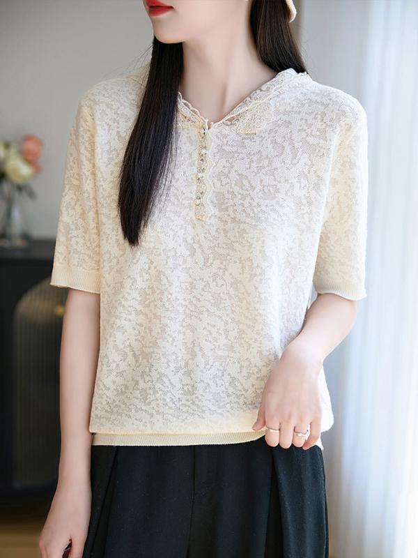 Tシャツ 女性用 短袖 連帽 超短丈 天絲素材 薄手 夏季 通勤風 気質 白色 ブラック レイヨン繊維 軽量 吸湿速乾 伸縮性 切り替えデザイン スリムシルエット 接触冷感 カジュアルトップス 部屋着 普段使い ビッグシルエット Vネック アイボリー