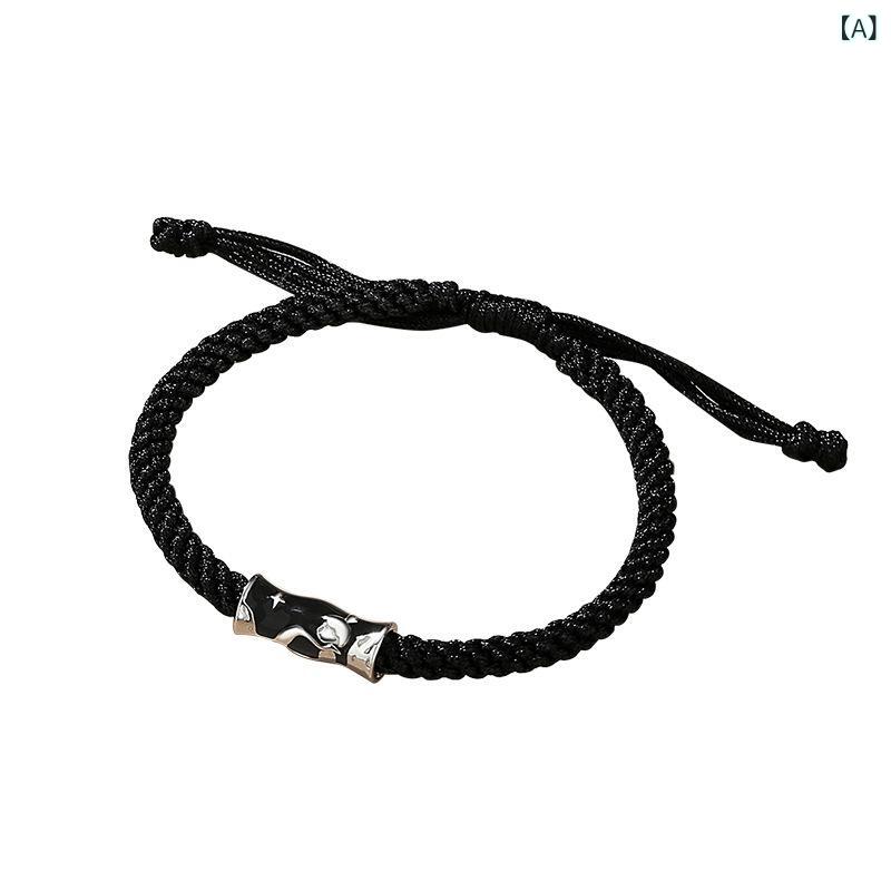 シルバー 925 手? ブレスレット 男女 メンズ レディース 情? ペア デザイン 手? アクセサリー 首? ジュエリー カード インス 風 個性 銀 アクセサリー 幾何型 形状 ファッション OL スタイル 通勤 ファッション 軽量 春季 銀 アクセ