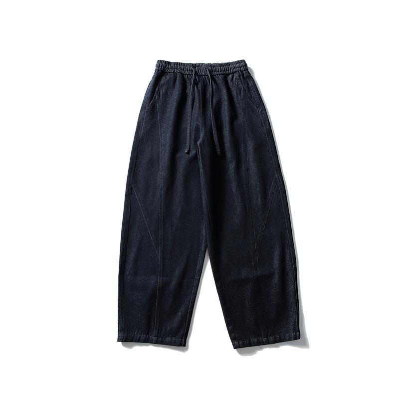 メンズ デニムパンツ 直筒 ワイドシルエット ミッドライズ ジップフライ コットン素材 水洗加工 ヴィンテージ風 ダークブルー 秋冬 春秋 ゆったり 長ズボン ポケット 装飾 無弾性 キャジュアル ストリートスタイル 日常使い ティーン向け 古着調 ゆっ 7,210円