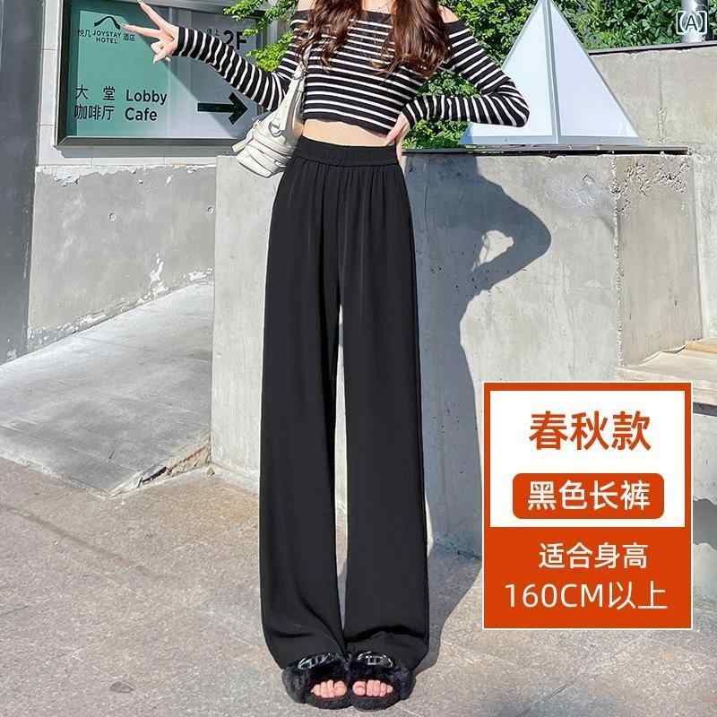 レディース ワイドパンツ スーツ セットアップ 高腰 クロップド ストレート ロング ブラック ホワイト ダークグレー カーキ ポリエステル 伸縮性 通勤 普段使い 気質 スタイル 軽量 吸湿速乾 春夏 女性用 ゆったり シルエット ビジネス カジュアル
