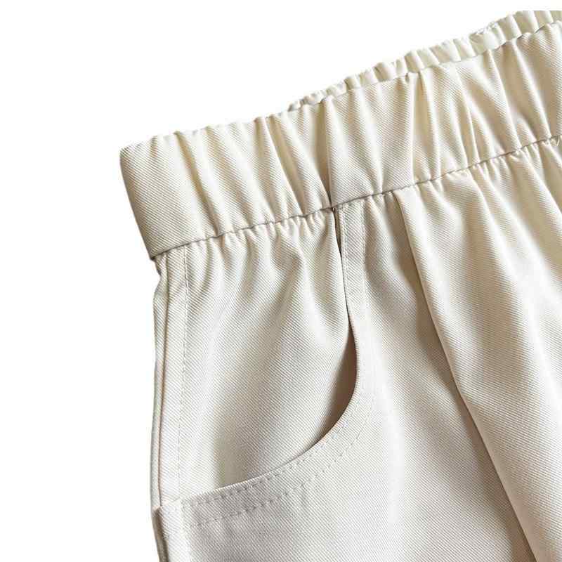 レディース 九分パンツ 薄手 軽量 羊毛 ポリエステル 切り替え 微弾性 松緊腰 ポケット コンシールシルエット ゆったり フラット 隠し肉 スリムライン 快適 夏 秋 普段使い デイリー カジュアル 日韓風 赤茶色 ベージュ ブラック 6,681円