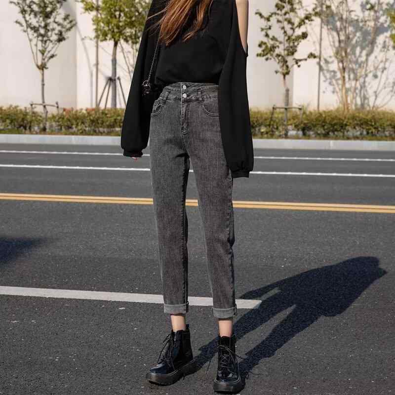 {"result": "レディース 牛仔パンツ ハーレムパンツ 九分丈 ハイウエスト 大きいサイズ ぽっちゃり ローライズ コットン ポリエステル コットン混紡 紺色 グレー コーンレッグ テーパード ポケット ストリートスタイル コットン デニム 生地