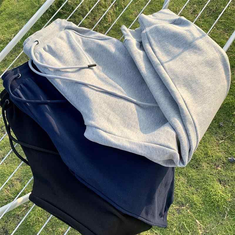 メンズ ウィメンズ 運動 スウェットパンツ ロング コットン 100% グレー ブラック ネイビー ハイウエスト コーンシェイプ テーパードレッグ マイクロストレッチ 加厚 フリースライニング 冬用 ユニセックス スポーツ レジャー ストレッチ コットン