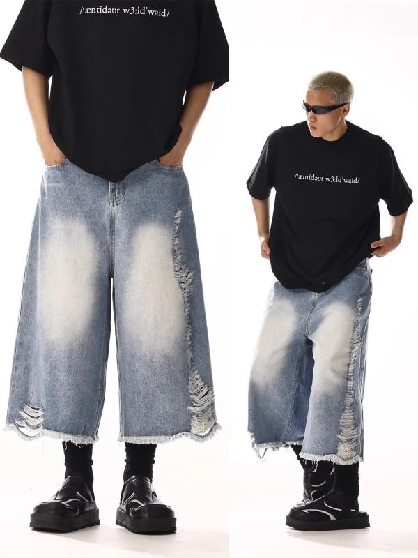メンズ デニムパンツ 直筒 牛仔布 コットン 素材 微弾性 低腰 ボタン開き 水洗加工 ブルー 春夏 秋 シーズン 日常 普段使い 休? スタイル 軽量 伸縮性 通勤 対応 青少年 向け 長ズボン ワイドレッグ シルエット ビッグサイズ 復古 デザイン