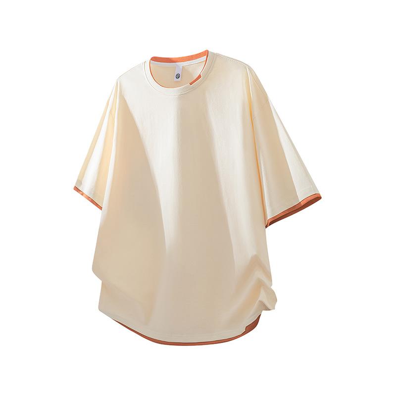 Tシャツ メンズ レディース 短袖 純棉 綿素材 丸首 ラグランスリーブ ゆったりシルエット 薄手 夏用 通勤 日常 吸湿速乾 防皺 透気性 白色 ブラック ベージュ カジュアル ユニセックス