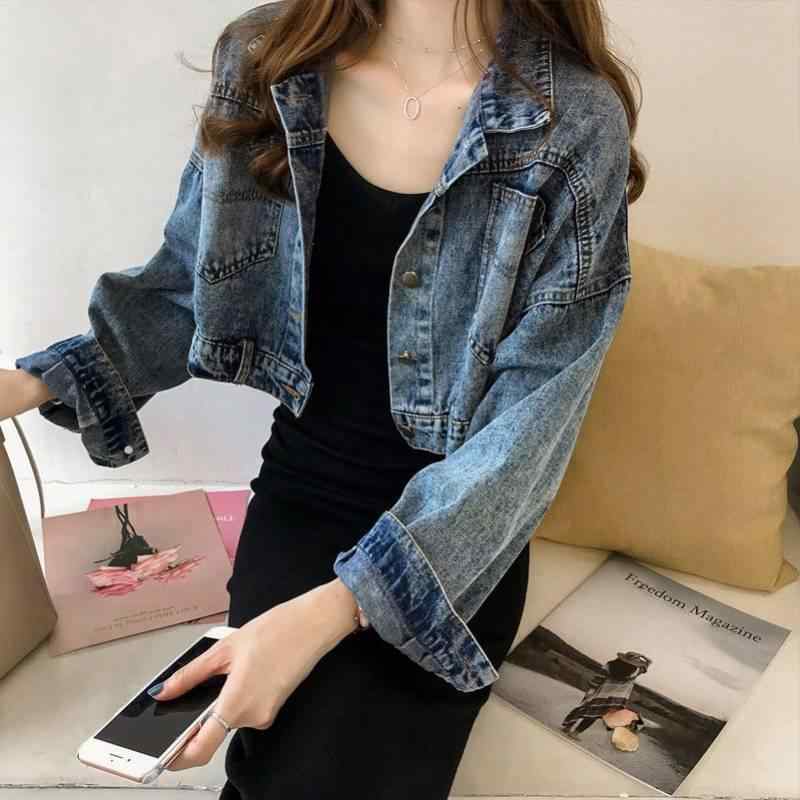 ジャケット 女性用 牛仔 ショート丈 長袖 ゆったりシルエット 開きデザイン コットン ウール混 接触冷感 軽量 吸湿速乾 ポロカラ ボタン バットスリーブ ブルー 秋冬 通勤 普段使い 部屋着 アウトドア カジュアル