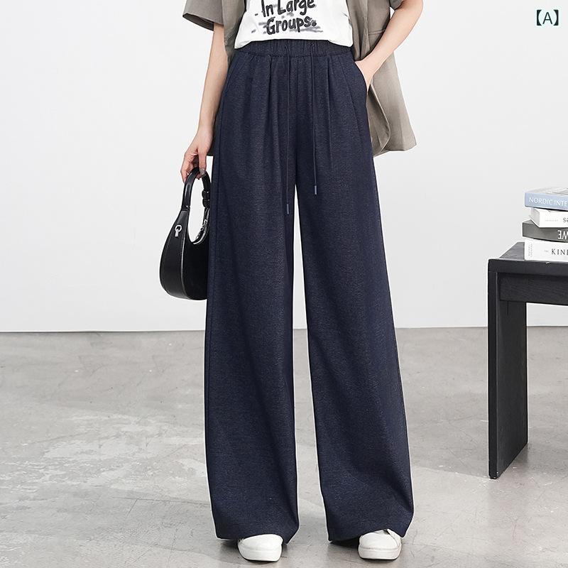 レディース クロップドパンツ 高腰 ワイドレッグパンツ 編み物 ゆったり ロング丈 か細い成り行き ドレープ 洗い濯ぎ飾り気の無い 色挙げ句の果てなし ポリエステル ねばり着く衣料繊維 薄っぺら マイクロ伸ばすこと 紐付き 奈落の底 黒 精神状態 通い 好いたらしい 休? 都市表現スタイル 流行り物 シンプ