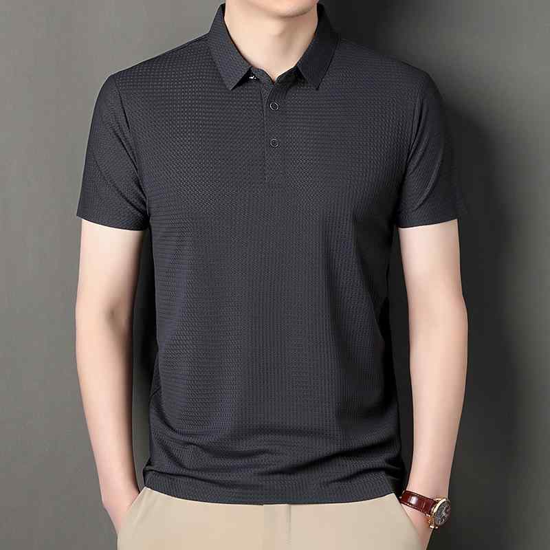 メンズ POLOプルオーバー 短袖 真? 翻? ティーシャツ 商行為 通い 雑ぜ合わせる型 純色 うつり変わり 薄っぺら 夏 透人となり 耐摩耗 高弾力性 吸湿速乾 色牢度高 開・楷 深灰 赤 黒 桑蚕? 軽さ 清清しい 成人男性 35歳以上 分かりやすい ハイエンド 軽奢