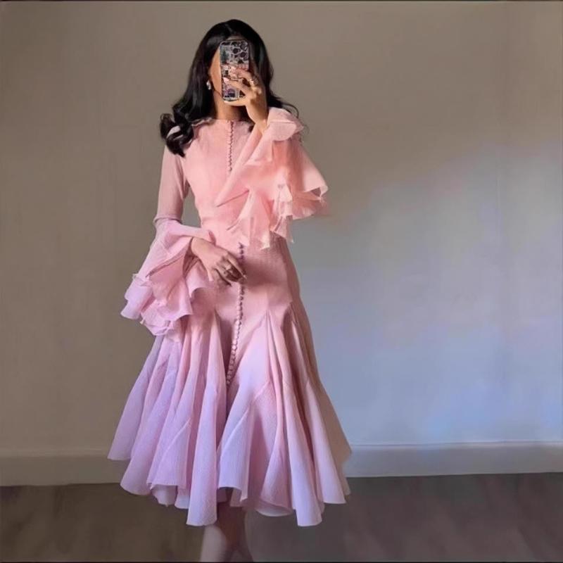 ワンピース チュニック 長袖 ギャザー レディース 春夏｜フォークBR
