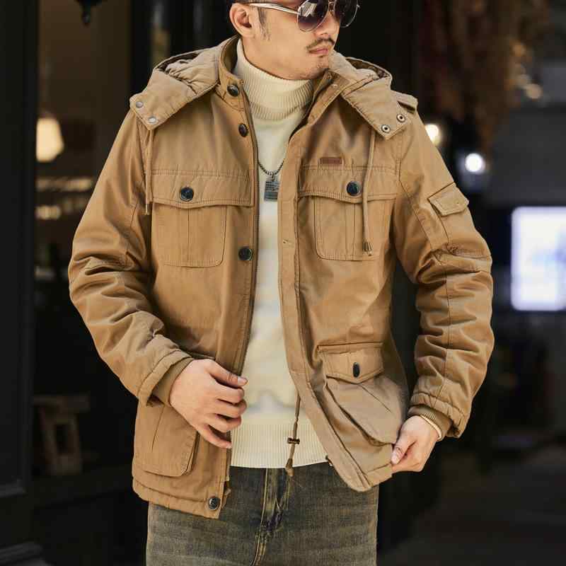 ワークジャケット メンズ 春秋 おしゃれ アウター 厚手 裏起毛 トップス かっこいい 男性用｜フォークBR