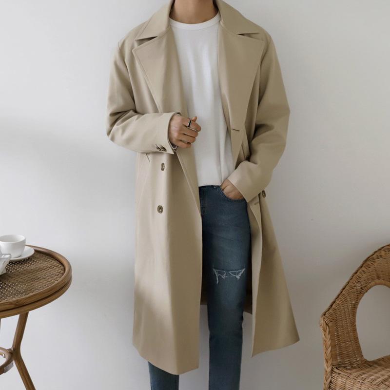 厚地の外套 メンズ 秋服 薄っぺら 韓国風 今めかしい 好いたらしいめ 心地好い 商行為 通い 飛び切り 長袖 無地 カーキ