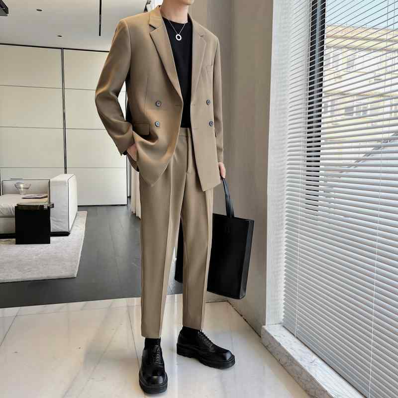 成人男性服 春物 心地よい背広 テーラードジャケット スラックス セットアップ 撥水産業 軽さ ゆったり 春夏秋 メンズ