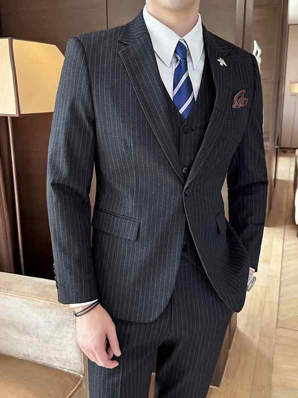 上衣 背広 メンズ 春夏 商行為背広 成人男性服 3天下太平 セットアップ テーラードジャケット スラックス より良い 細身 タイトシルエット 上下仕掛ける 心地よい背広 商行為フォーマル 紺色 黒いこと 深灰系 2026年 青二才向け