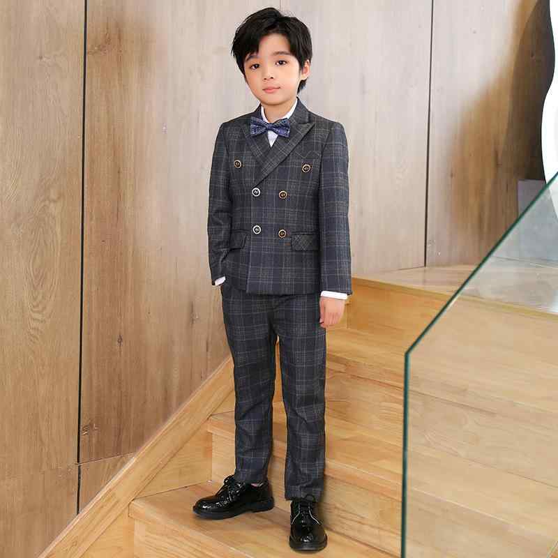 ちびっ子用 上衣 ズボン セットアップ 透かし彫り柄 長袖 お坊っちゃん 成人男性風 告げ知らせる会 洋琴 掻き鳴らす会 映画化 七五三 はいり込む式 卒式 華燭の典 寄り合い フォーマル 心地よい 春 秋 冬 90-170珊