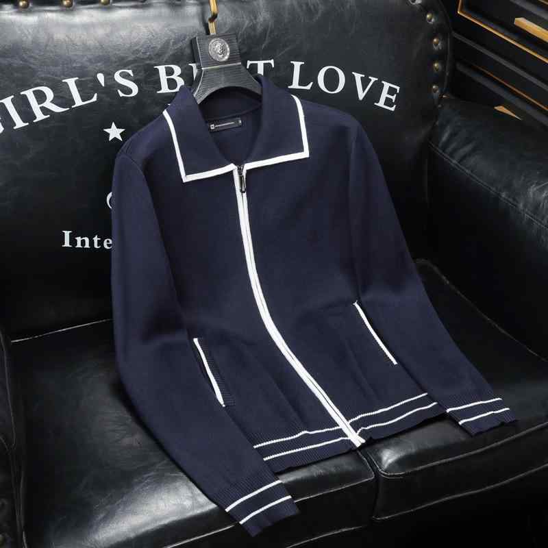 ニットジャケット メンズ 春秋 カジュアル ファッション おしゃれ きれいめ 大人 男性用 紳士服 紳士用 トップス ブラック ネイビー 40代 50代 60代｜フォークBR