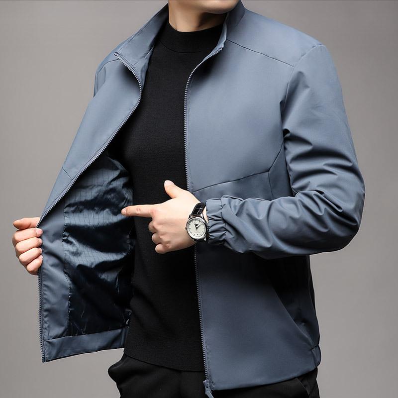メンズ 上衣 心地よい 年月 軽さ 防風 撥水 アウトドア 運動競技 アウター 黒 モノクローム系