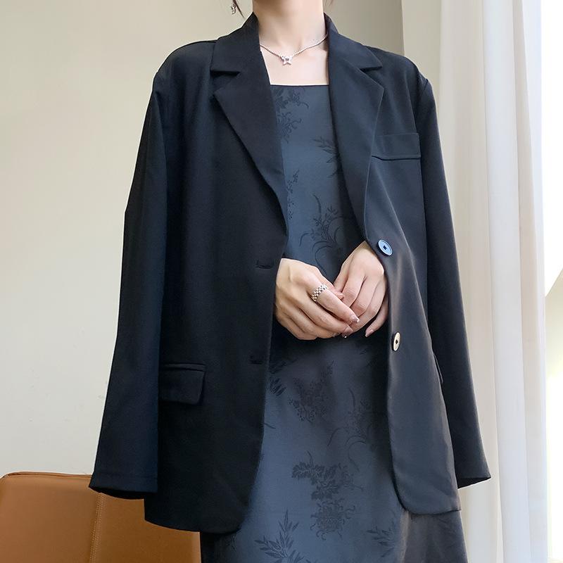 トップス テーラードジャケット レディース 春夏 心地好い 好いたらしいめ 通い 普段使い走り 軽さ ?松 好いたらしい 薄っぺら 黒 白