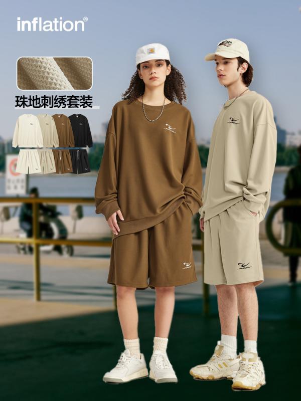 形づくる御召しもの メンズ セットアップ 春夏 半袖 ティーシャツ 長袖 二分の一ズボン下 上下書き割り 運動競技御召しもの 運動すること着 心地よい御召しもの お座敷着 普段使い走り 伸縮性 綿 通気性 軽さ 速乾燥した 黒いこと M L XL