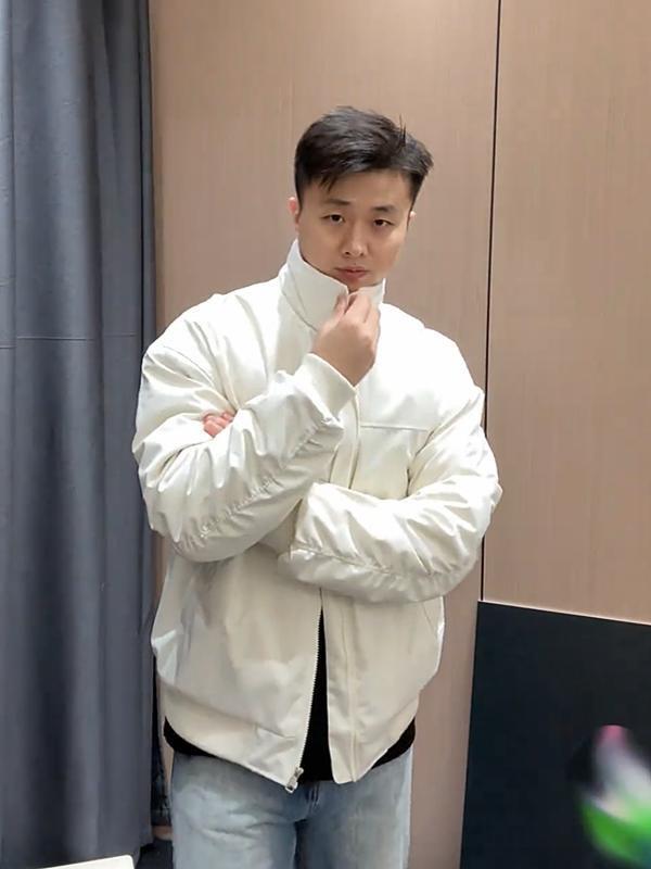 メンズ 上衣 加棉加厚 雨合羽 三冬 ?外 休? 保暖 兔毛 ?色 黒いこと 狼薄墨色 白いこと