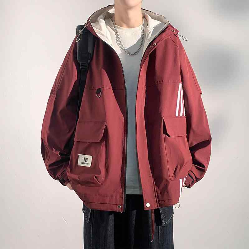 秋 上衣 メンズ ゆったり 青二才 朦朦たる 加肥 加大 男物 成人男性用 前掛け 心地好い 通学 通い アウター