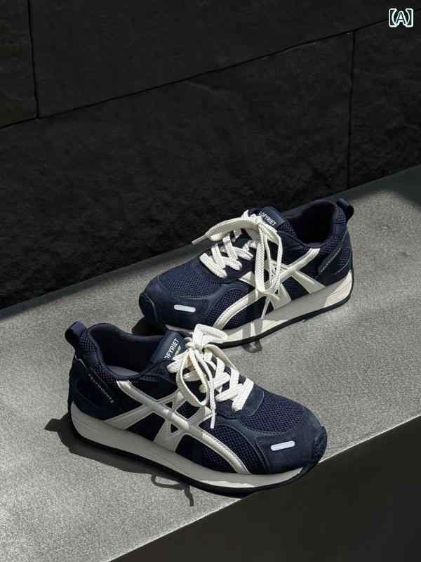 韓国 版の本 革 通気 性 スリムフォレストガンプシューズ お上さん 用 2025 夏と 秋の 目あたらしい 流行り物多 役立つこと カジュアルスポーツシューズトレンド