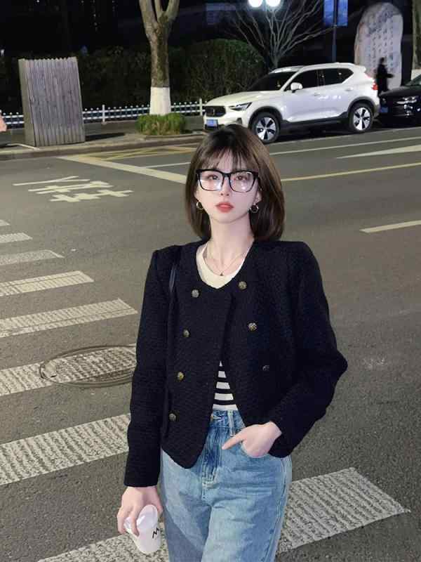 厚地の外套 レディース 返り咲き風 ダブル乳ぶさ 雅びやか 好いたらしいめ アウター 上衣 朦々たる 羊毛調 小っちゃい 成年者 厚地の外套 羽織り 襟なし 2024年 秋 冬