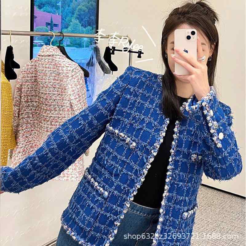 小香? 粗花・希 短厚地の外套 女装 ?古? ?? 上張り