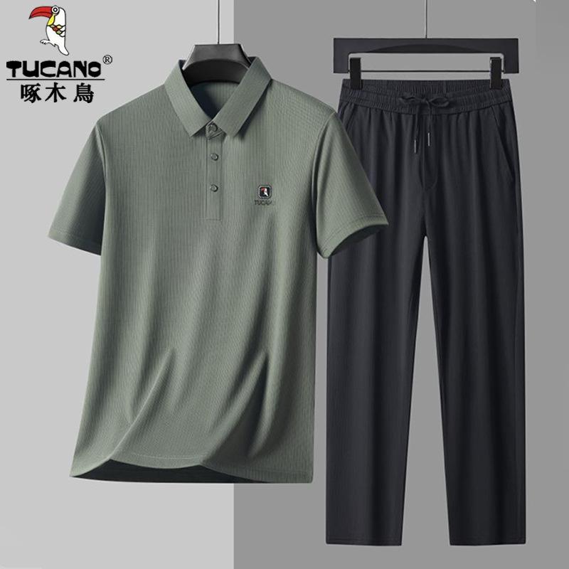ティーシャツ POLOティーシャツ セットアップ メンズ 夏 麻混紡 好いたらしい クールビズ 商行為 心地好い 成人男性服 40代 50代 M L XL 2XL 3XL 4XL