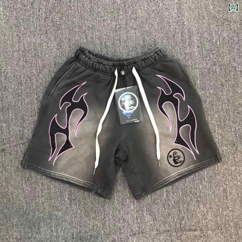 Hellstar stuios shots ins 欧米 高 街 潮 牌 ヒップホップカジュアルスポーツパンツ 男女