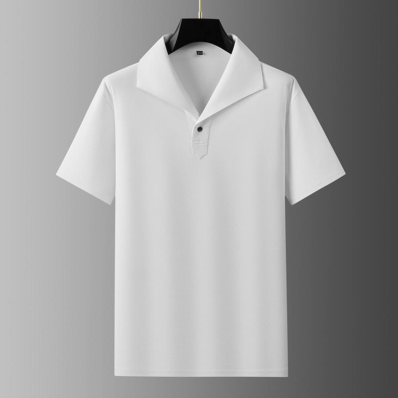 ティーシャツ メンズ 半袖 スポーツシャツ 翻襟 幾何学柄 軽さ 心地好い 薄っぺら 夏 春夏 L XL 2XL 3XL 4XL 5XL 6XL 7XL 黒いこと 白いこと 青碧 休? 聚??? 棉?混? 高?感