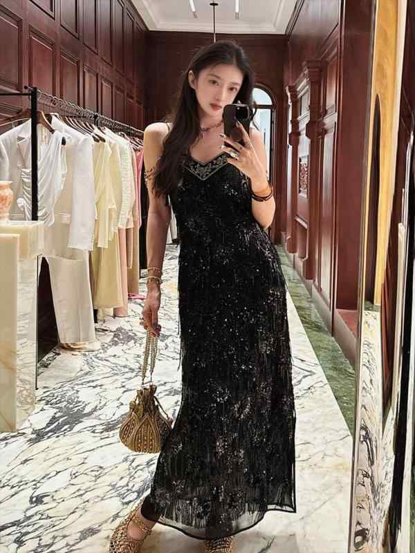 ワンピース レディース Vネック ノースリーブ チュニック丈 刺しゅう 花柄レース 涼しい 春夏用 きれいめ 上品 大人かわいい おしゃれ かわいい 普段使い 通勤用 通勤用 謝恩会 フォーマル パーティー デート お出かけ 旅行 トレンド フェミニン ｜フォークBR