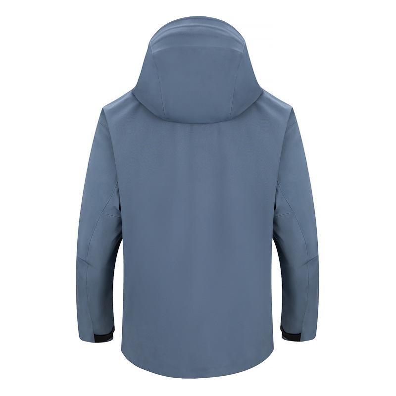 アウトドアウェア フード付き ジャケット メンズ 男性用 3層 メンブレン 防水 防風 登山服｜フォークBR