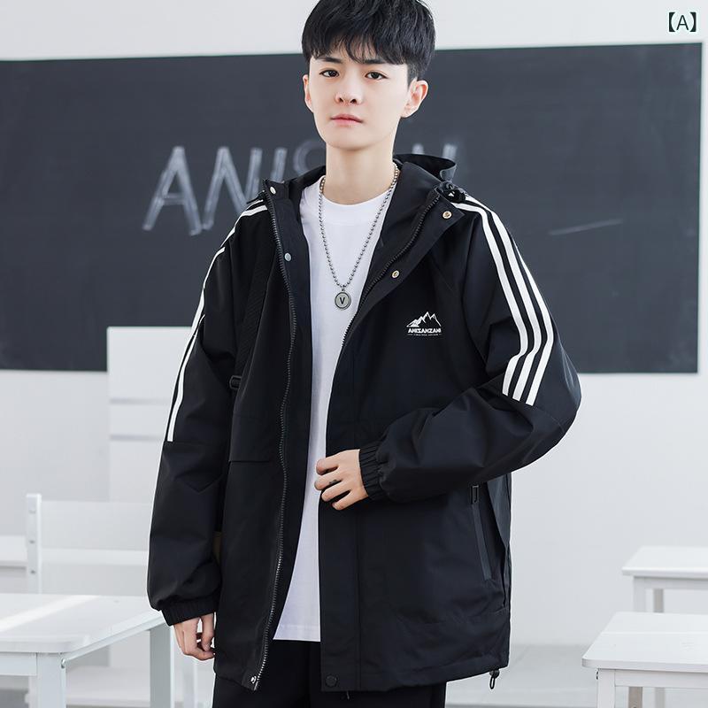 ジャケット メンズ 青少年 2024年 春秋 軽量 カジュアル おしゃれ かっこいい 男性用|フォークBR