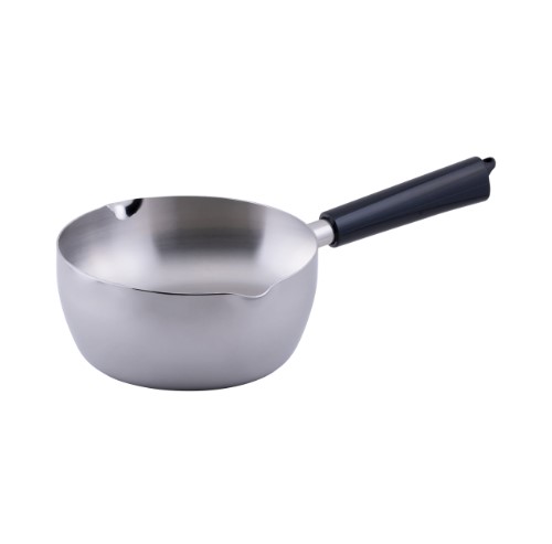 【日本製／宮崎製造所】オブジェ 中核グループゆきひら鍋 20糎 OJ-64｜全面軽銀芯三層鋼・IH相応う・軽さで使い分かりやすい雪手なべ