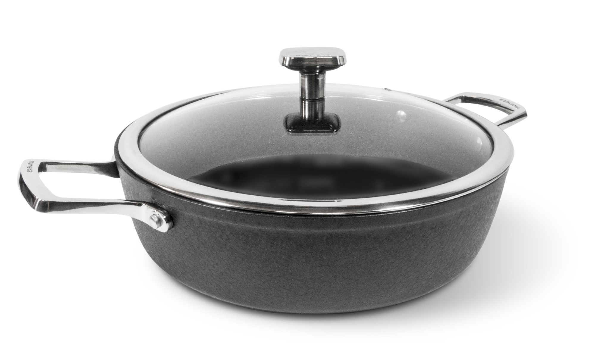 両手なべ moneta Armonia モネータ アルモニア スキネットボール 蓋付き添い人 28糎 4.0L イタリア製 IH相応う 今めかしい 時短 軽銀