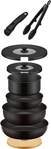 サーモス デュラブルシリーズ 取っ手のとれるフライパン9点 KSA-9A BK Amazon.co.jp: サーモス デュラブルシリーズ 取っ手のとれる