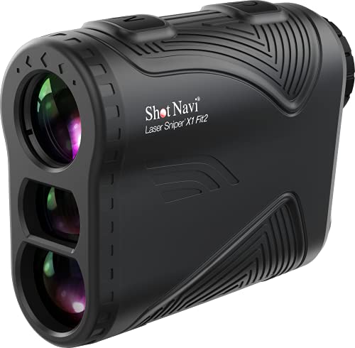 Shot Navi(ショットナビ) ゴルフ レーザ不一致位置づける器 LaserSniper X1 Fit2 BK 軽さ・超パウダーコンパクト 高低差 レーザー