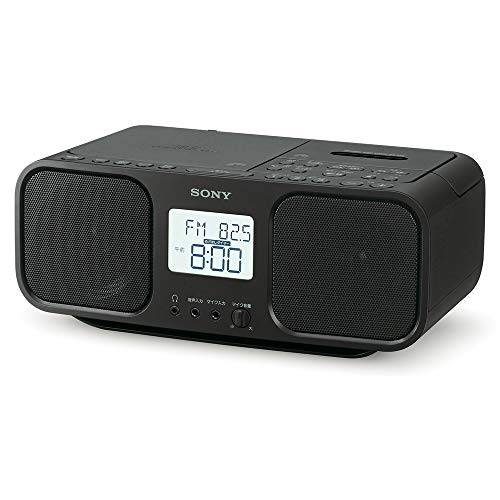 ソニー CDラジオカセットレコーダー CFD-S401 : FM/AM/広広としたFM相応う 大型液晶/カラオケ役立つこと積み上げる 蓄電池駆動動力能力のある 黒いこと CF