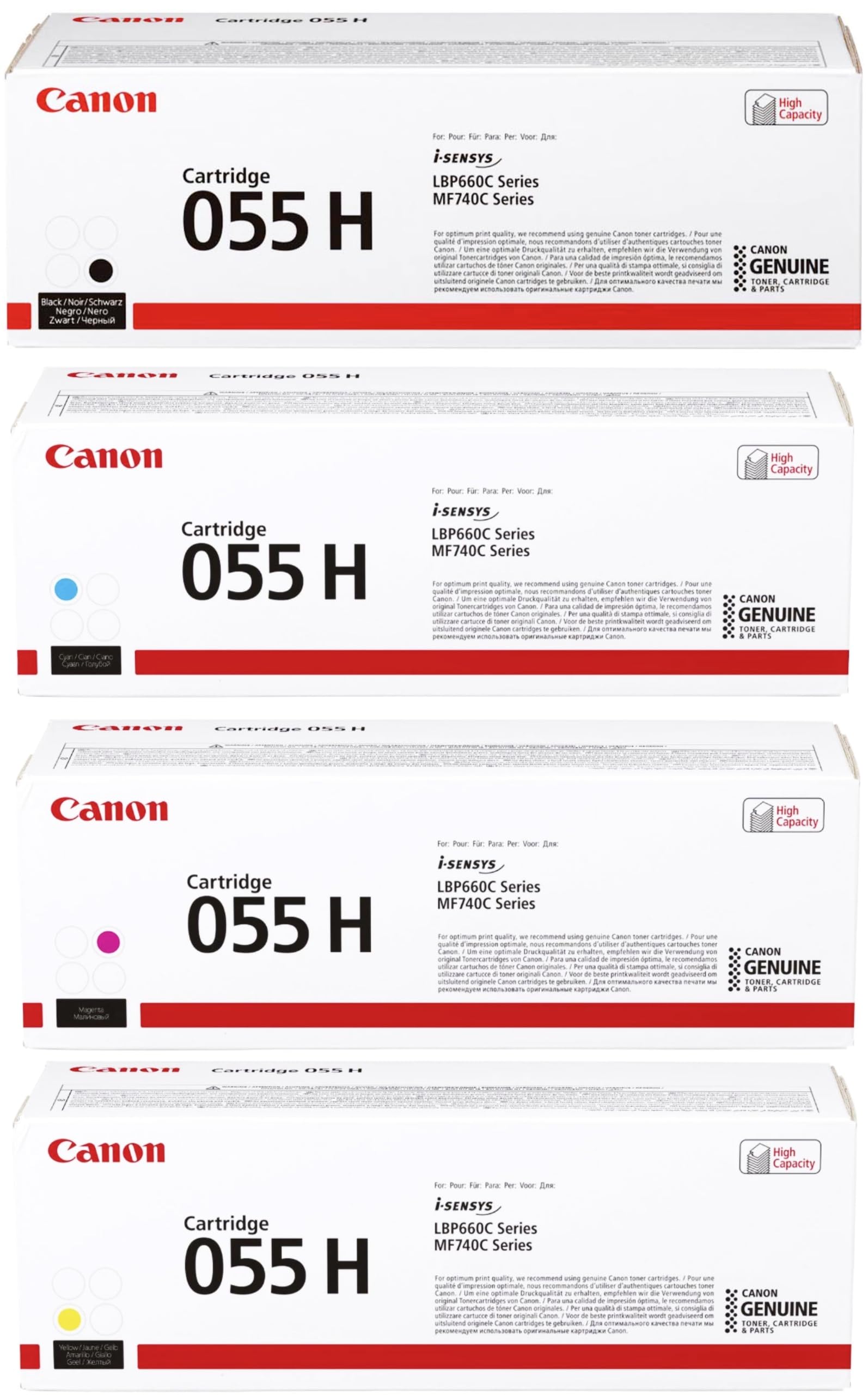 楽天市場】【純正品】CANON トナーカートリッジ055H 4色セット
