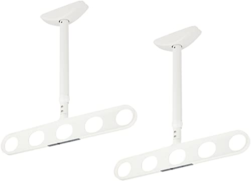川口技研 軒天用物干し ホスクリーン ZA-0645-PW ピュアホワイト 2本1組