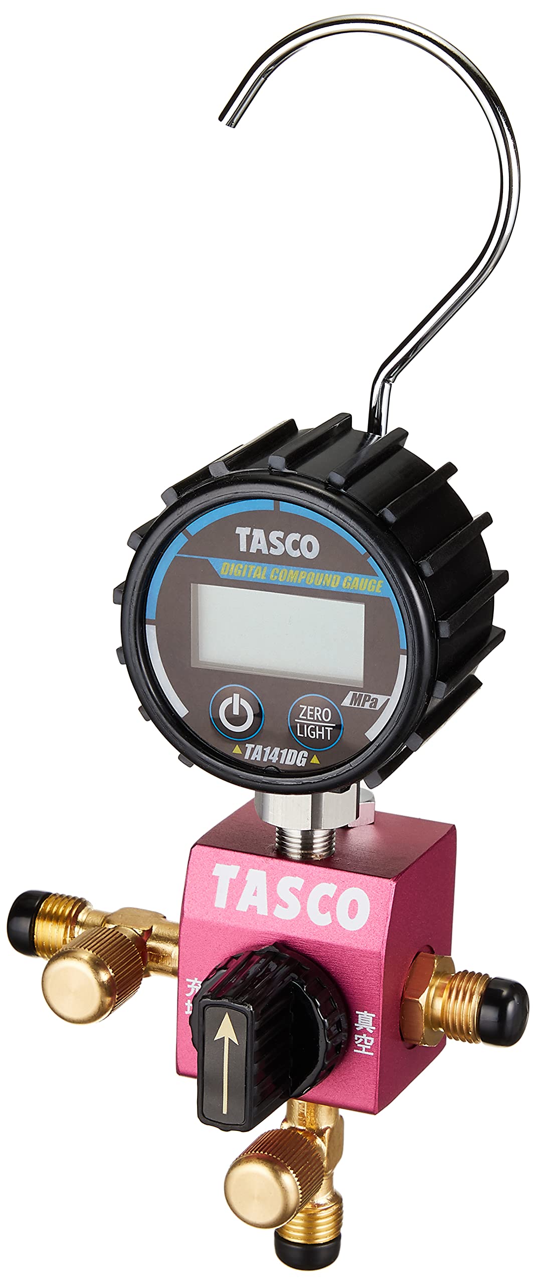 イチネンTASCO TA123DG ボールバルブ式デジタルシングルマニホールド