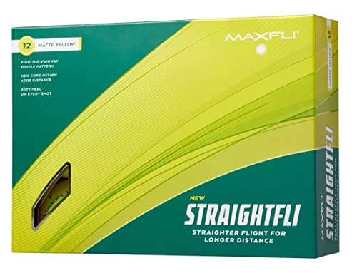 2023 Maxfli(マックスフライ) ゴルフボール Straightfli Golf Balls ストレートフライ 曲がりにくいボール ルー